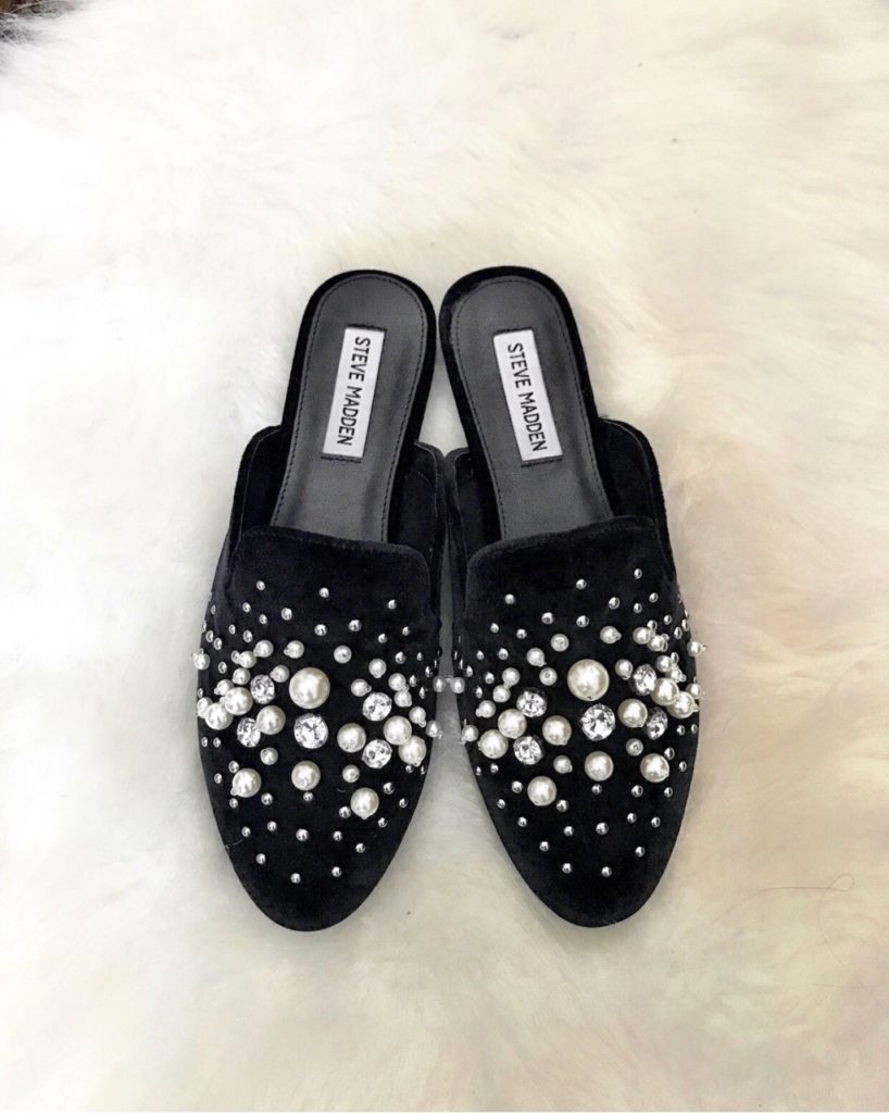 steve madden studded slides