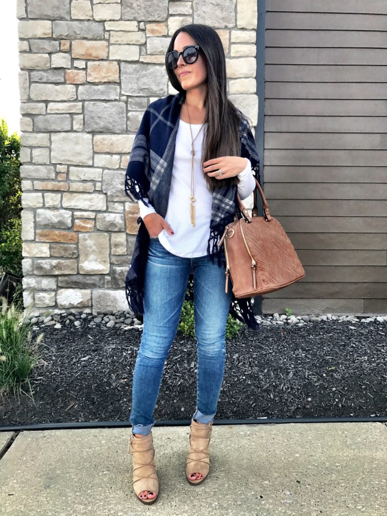 Fall outfit plaid vest