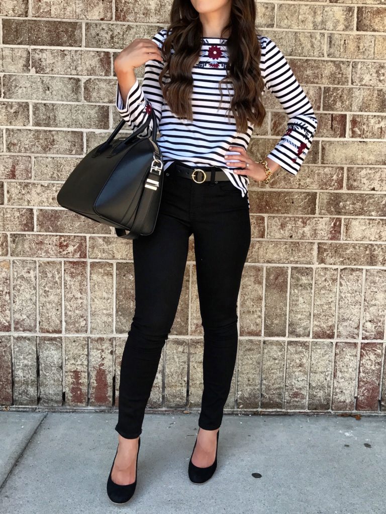 black pants teacher outfit