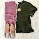 pink jeans